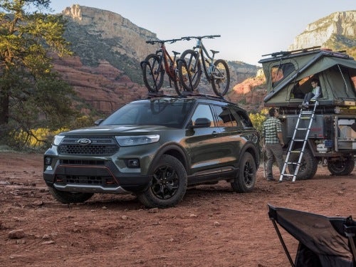 2024 Ford Explorer Timberline at a camping site