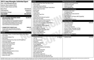 2013 Jeep Wrangler Sport