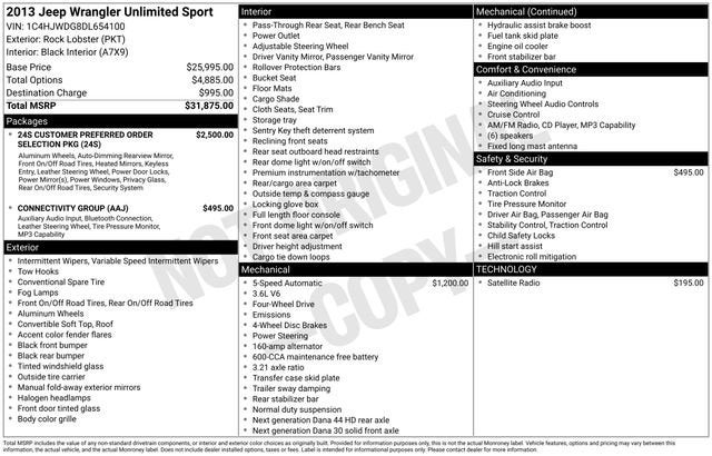 2013 Jeep Wrangler Sport