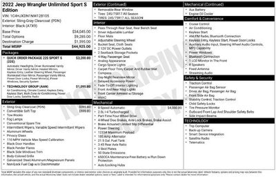 2022 Jeep Wrangler Unlimited Sport S