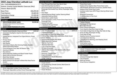 2022 Jeep Cherokee Latitude Lux