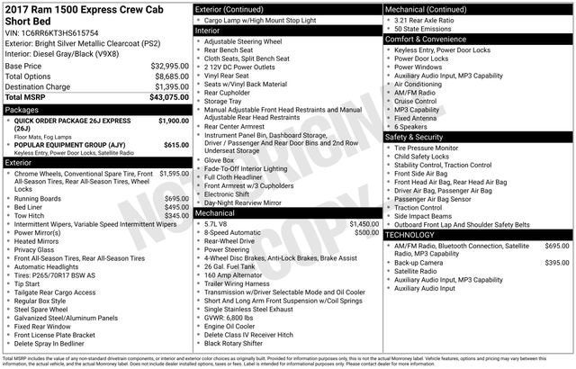 2017 RAM 1500 Express
