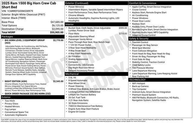 2025 RAM 1500 Big Horn