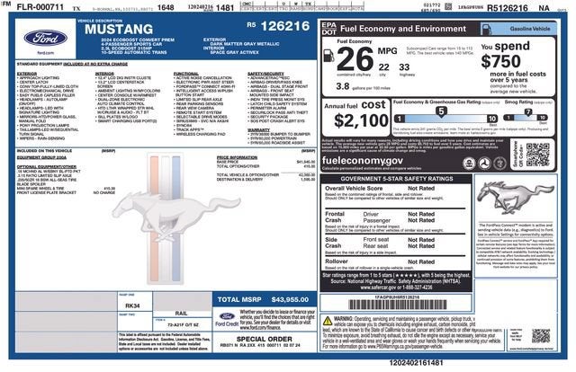 2024 Ford Mustang EcoBoost Premium