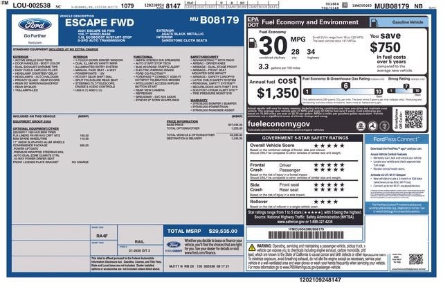 2021 Ford Escape SE