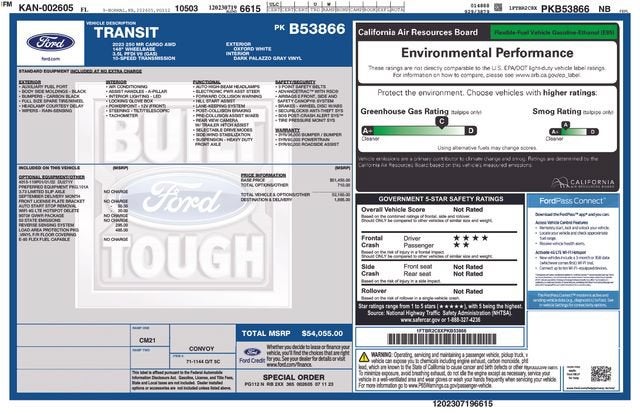 2023 Ford Transit Cargo Van Base