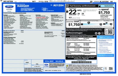 2019 Ford Ranger LARIAT