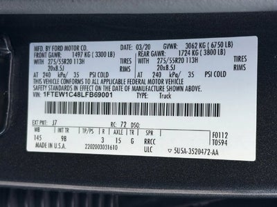 2020 Ford F-150 Platinum