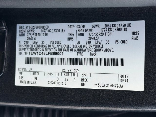 2020 Ford F-150 Platinum