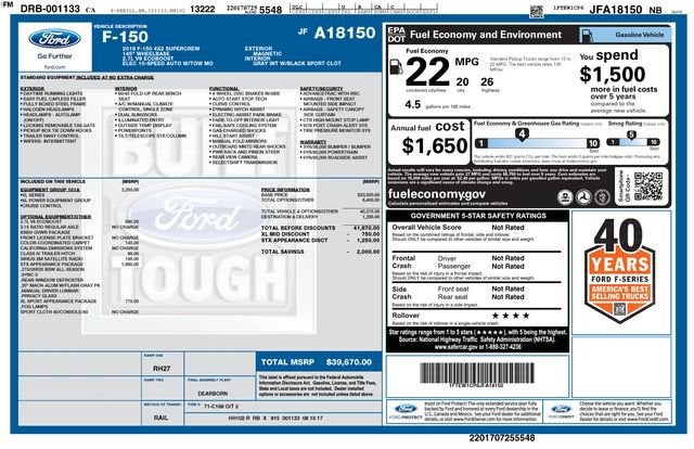 2018 Ford F-150 XL