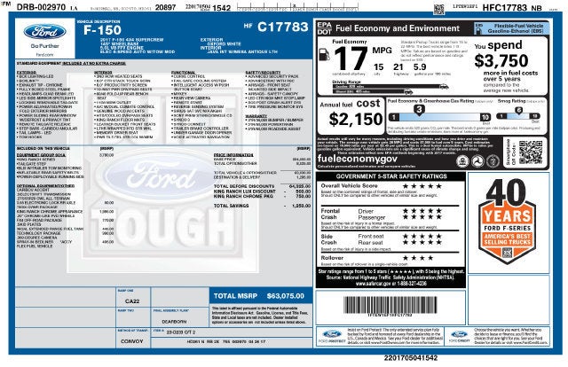 2017 Ford F-150 King Ranch