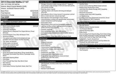 2014 Chevrolet Malibu LT