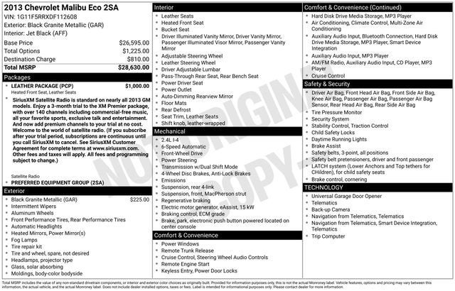 2013 Chevrolet Malibu ECO