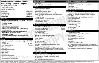 2025 Chevrolet Silverado 3500HD High Country