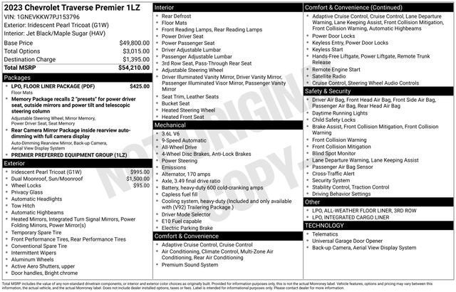 2023 Chevrolet Traverse Premier