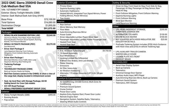 2023 GMC Sierra 2500HD Denali