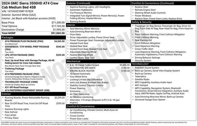 2024 GMC Sierra 3500HD AT4