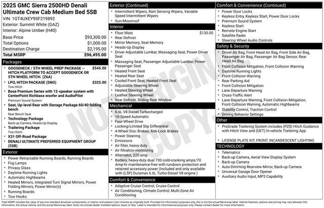 2025 GMC Sierra 2500HD Denali Ultimate