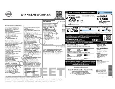 2017 Nissan Maxima SR