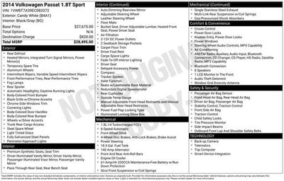 2014 Volkswagen Passat 1.8T Sport