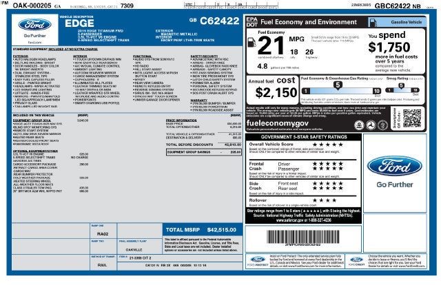 2016 Ford Edge Titanium