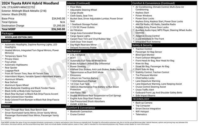 2024 Toyota RAV4 Hybrid Hybrid Woodland
