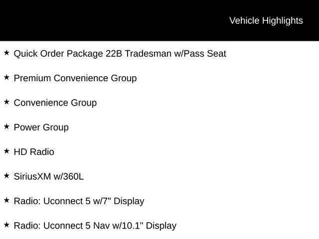 2024 RAM ProMaster 2500 Tradesman