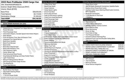 2023 RAM ProMaster 2500 High Roof