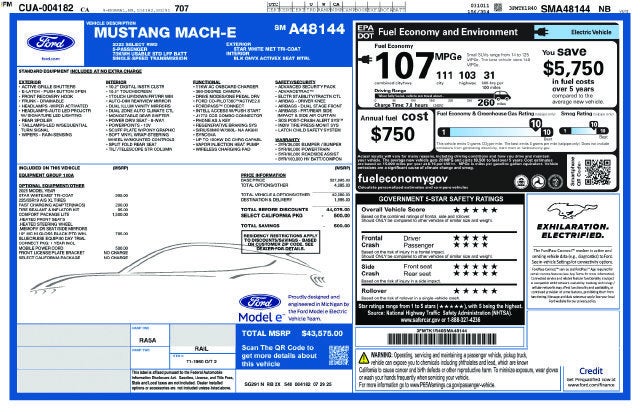 2025 Ford Mustang Mach-E Select