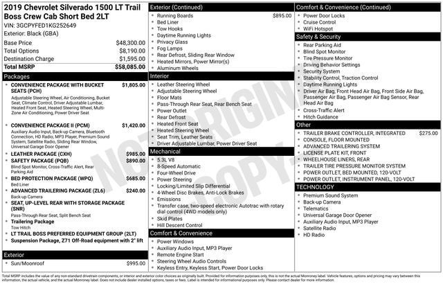2019 Chevrolet Silverado 1500 LT Trail Boss