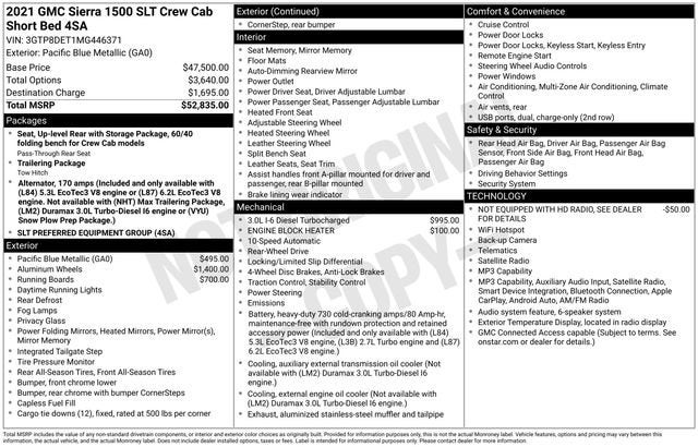 2021 GMC Sierra 1500 SLT