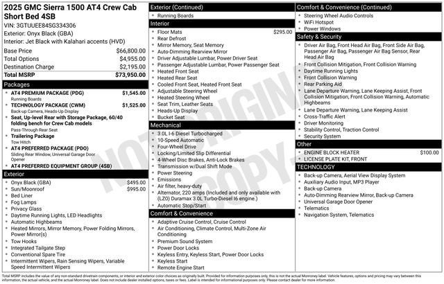 2025 GMC Sierra 1500 AT4