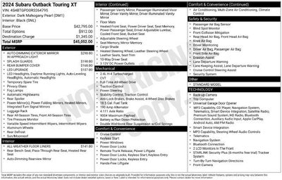 2024 Subaru Outback Touring XT