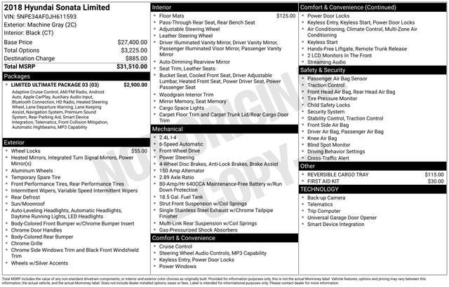 2018 Hyundai Sonata Limited