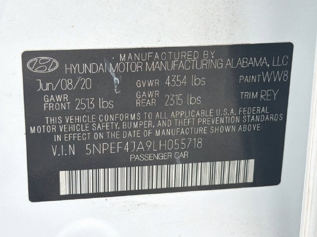 2020 Hyundai Sonata SEL