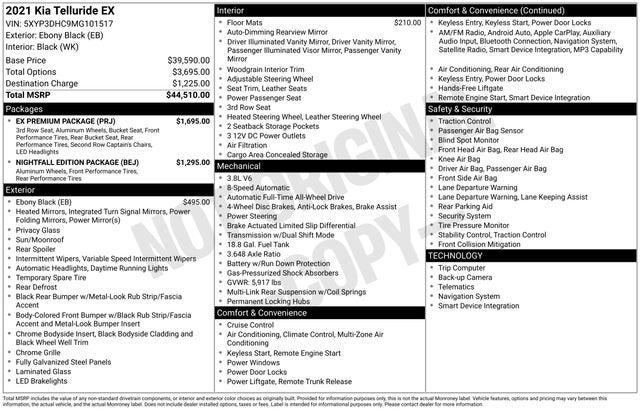 2021 Kia Telluride EX
