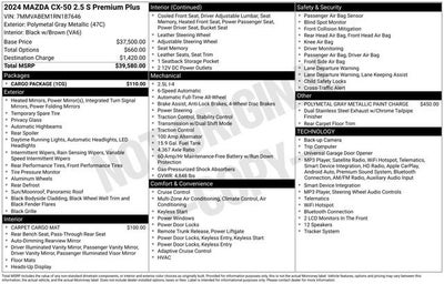 2024 Mazda Mazda CX-50 2.5 S Premium Plus Package