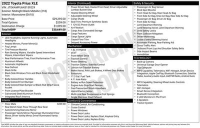 2022 Toyota Prius XLE