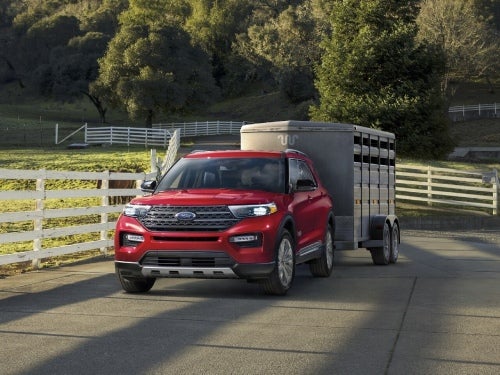 2024 Ford Explorer towing a trailer