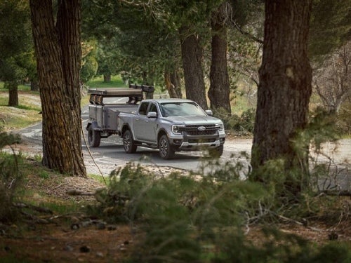 2024 Ford Ranger towing a trailer